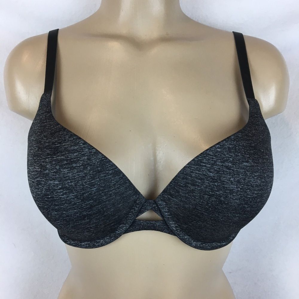 VS Gray Tagless Perfect Shaping Underwire Bra 34D